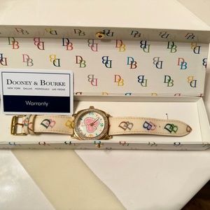 Dooney & Bourke White Leather Watch - Never Worn